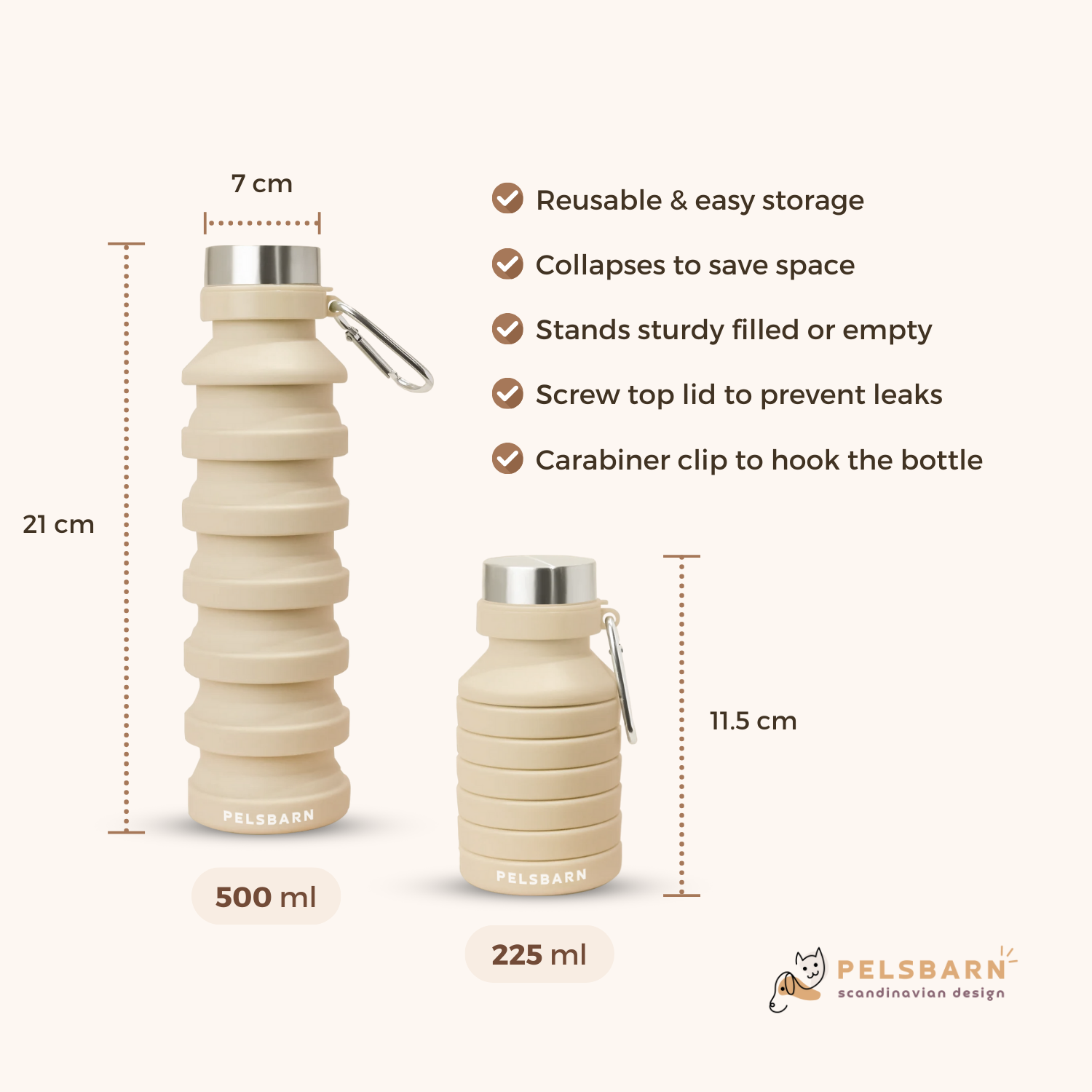 Pelsbarn Foldable water bottle